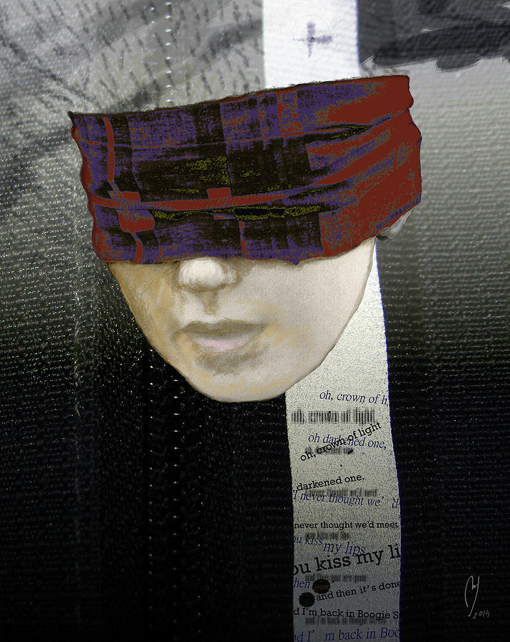 Head Digital Art - The Shaft by Maria Jesus Hernandez