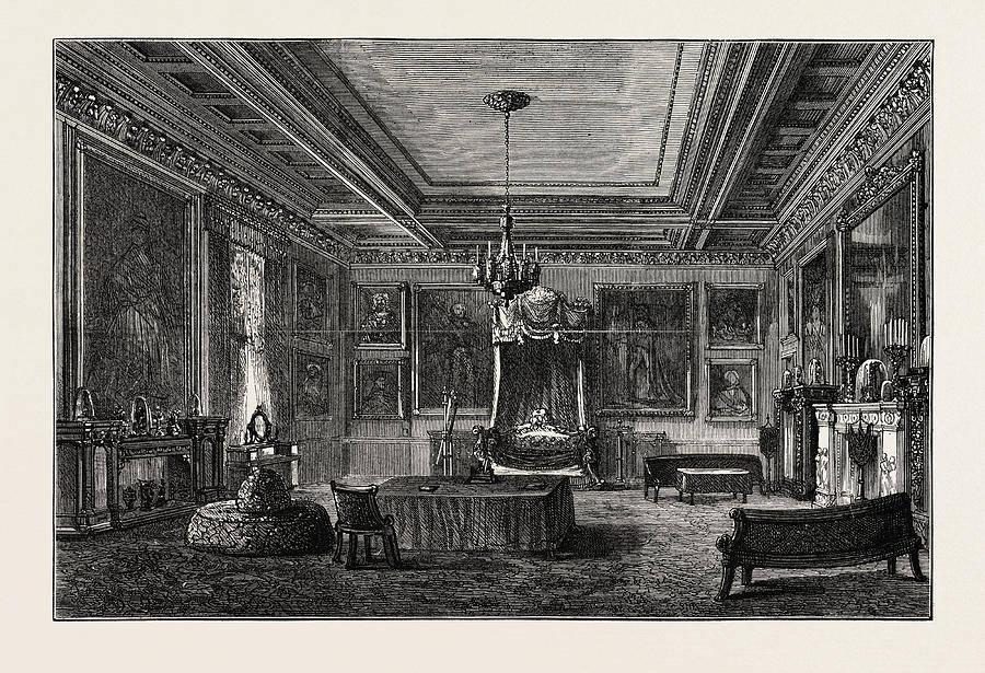 The Shahs Bedroom In Buckingham Palace, London Drawing by English ...