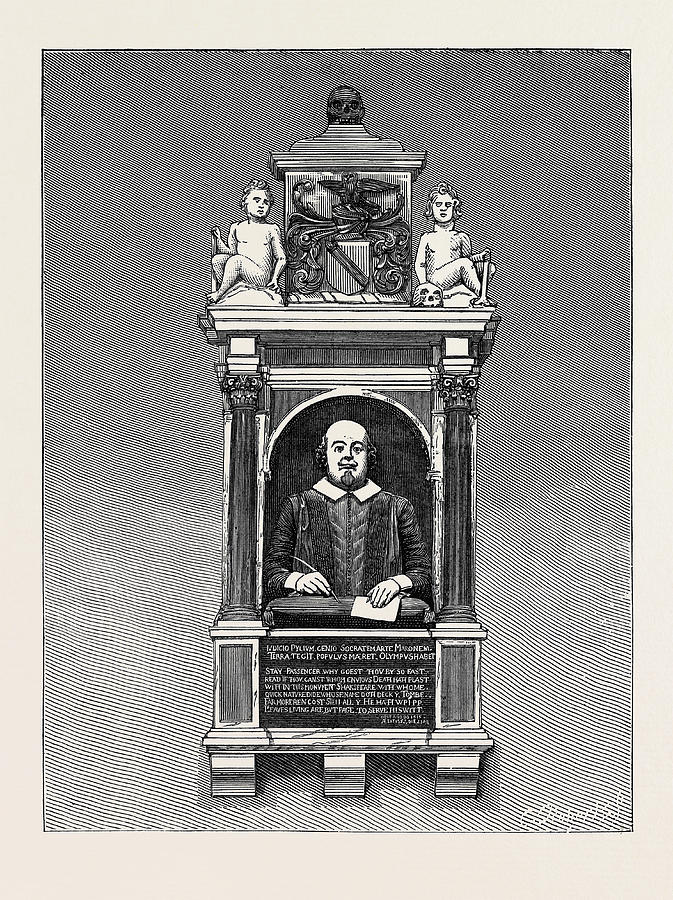 The Shakespeare Anniversary Celebration Monument Drawing by English ...