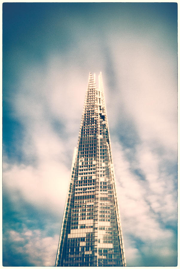 Architecture Photograph - The Shard - Holga lens by Lenny Carter