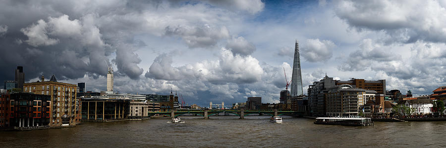 London Photograph - The Shard and the Thames at Southwark by Gary Eason