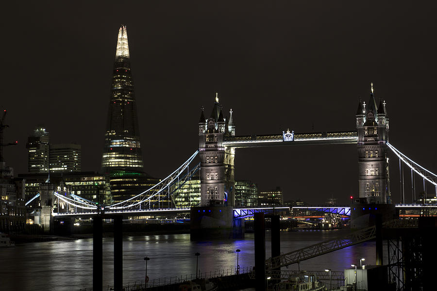 The Shard and Tower Bridge Photograph by David Pyatt