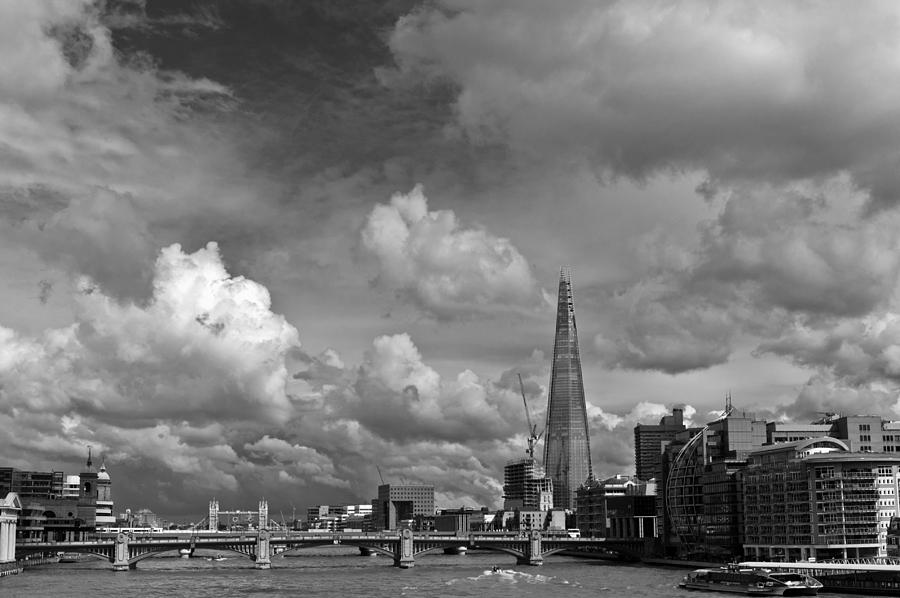 The Shard at Southwark black and white Photograph by Gary Eason