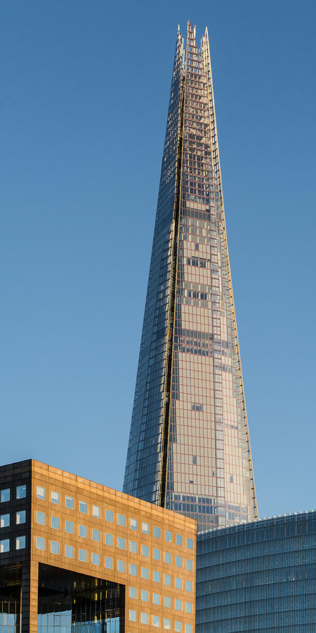 The Shard from the river Photograph by Gary Eason