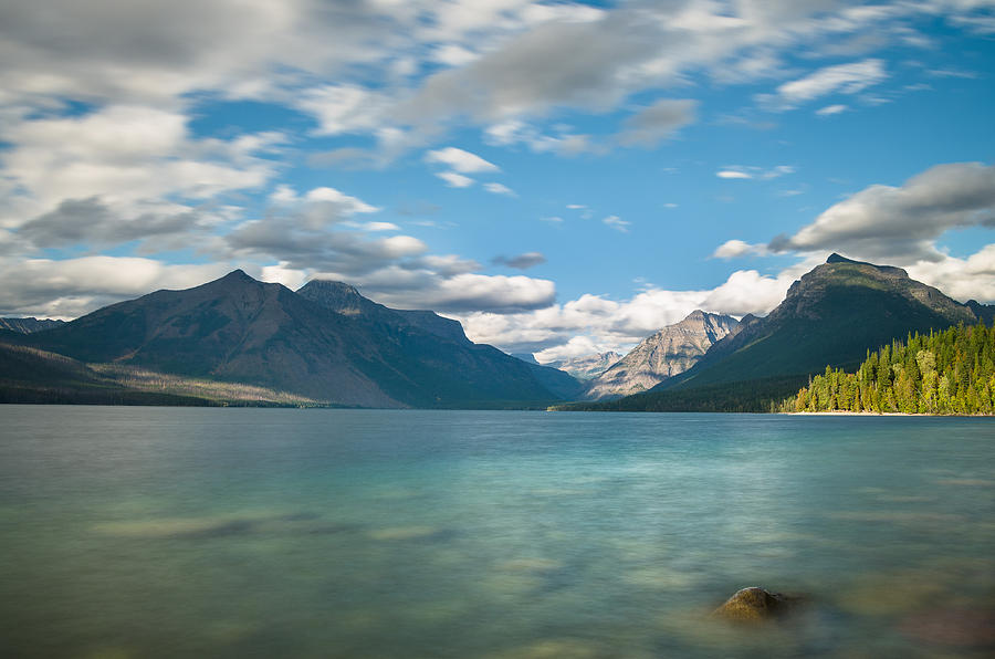 The Sheen of Lake McDonald Photograph by Greg Nyquist