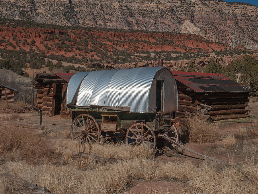 Cabin Photograph - The Sheep Wagon by Joshua House