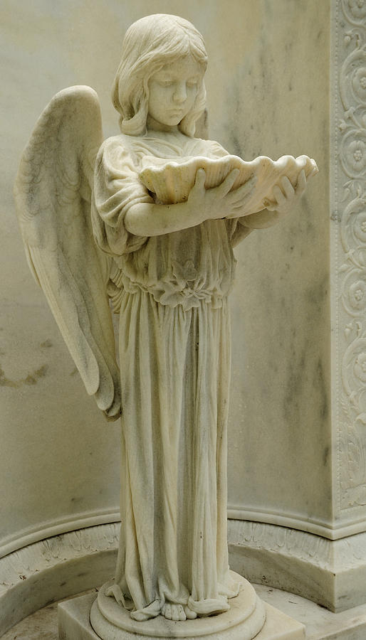 The Shell Girl marble angel Photograph by Bradford Martin
