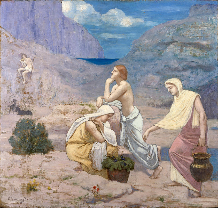 The Shepherds Song Painting by Pierre Puvis de Chavannes