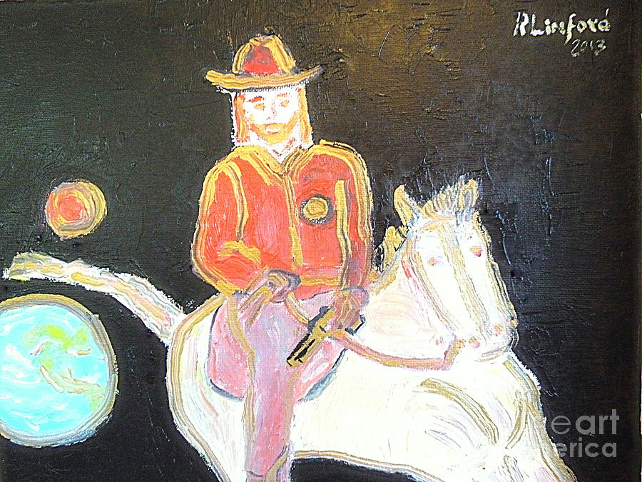 The Sheriff is Coming 2 Painting by Richard W Linford