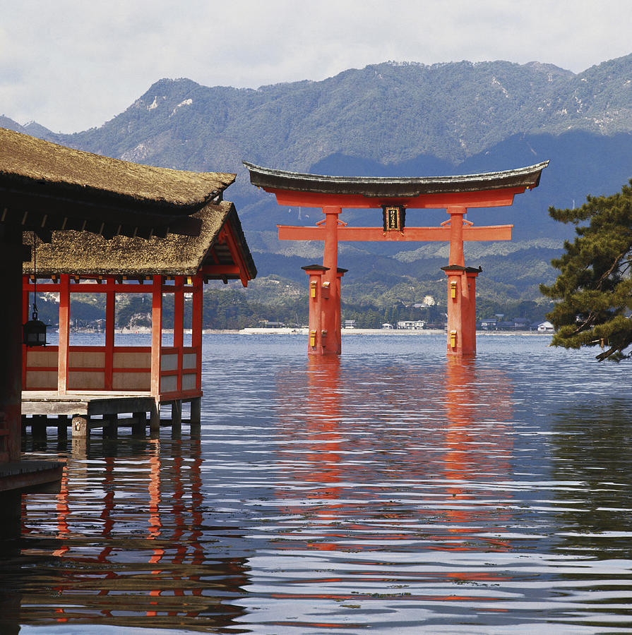 The Shinto Torii Of Itsukushima-jinsha Photograph by George Holton