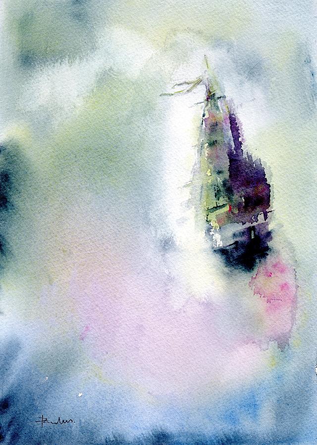 Abstract Painting - The Ship by Paul K Taylor