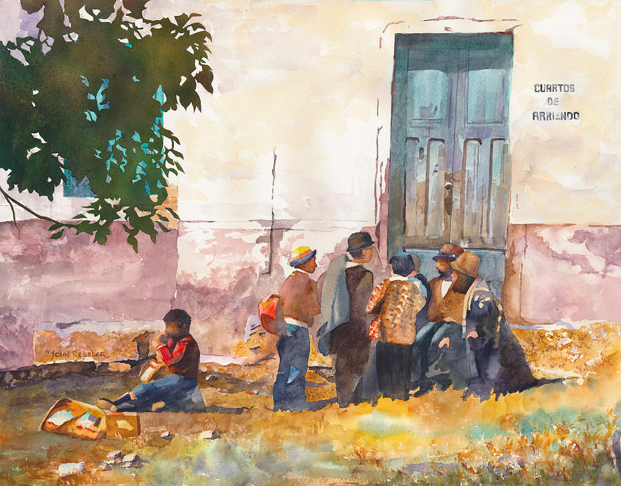 The Shoeshine Mob Painting by John Ressler