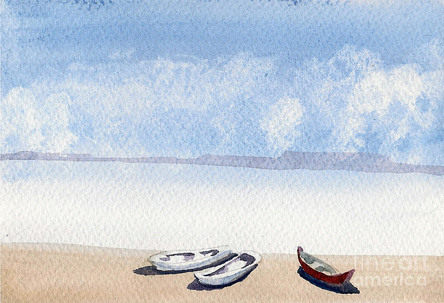 The Shore Painting by Asha Sudhaker Shenoy
