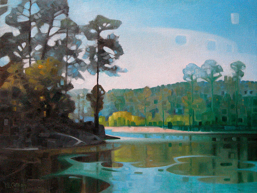 The Shores of Lake Martin Painting by T S Carson