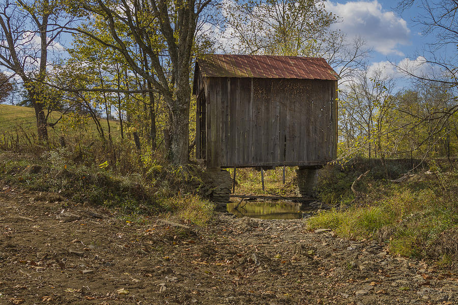 Architecture Photograph - The Shortest Covered Bridge I have seen by Jack R Perry