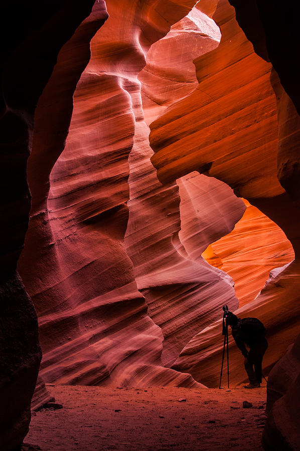 Antelope Canyon Photograph - The Shot by Gregory Ballos