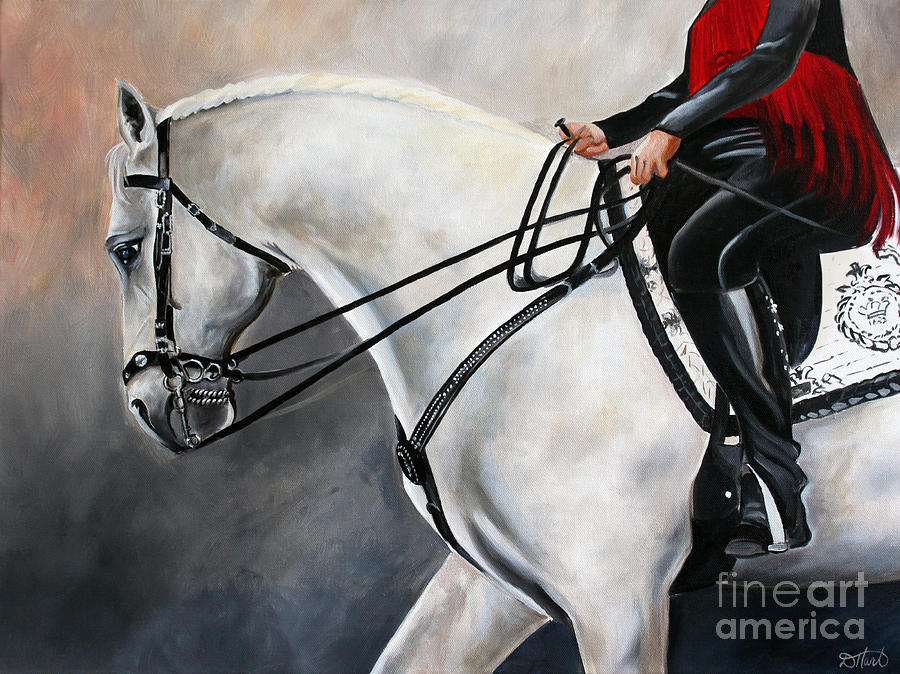 The Show Horse Stride Painting by Debbie Hart