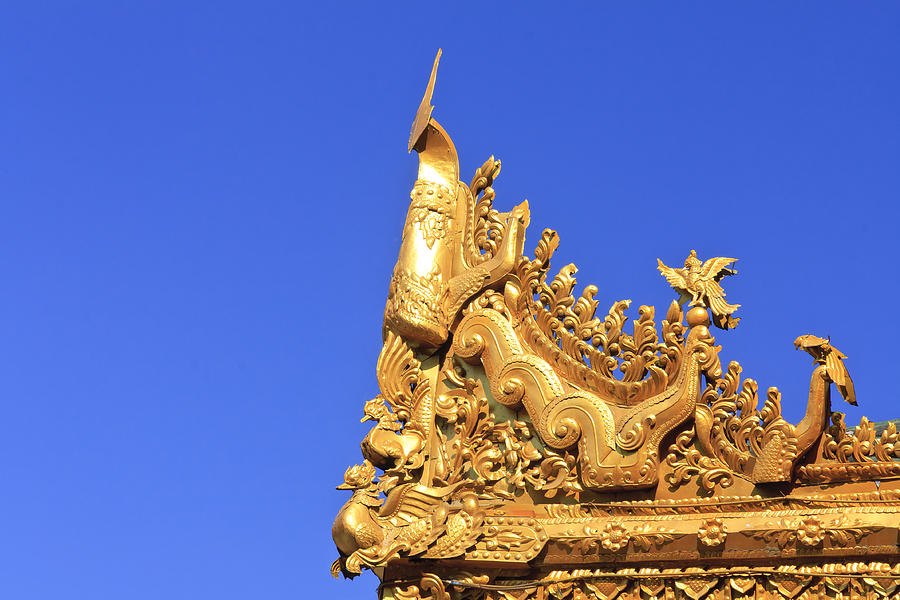 Landmark Photograph - The Shwedagon pagoda by Henry MM