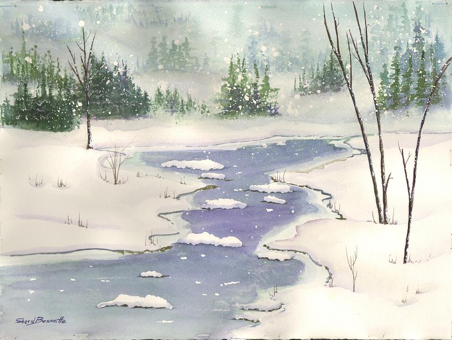 Winter Painting - The Silence of Snow by Sheryl Bessette