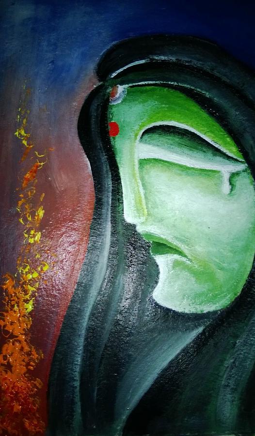 The Silent Tears Painting by Monalisa Nayak - Fine Art America