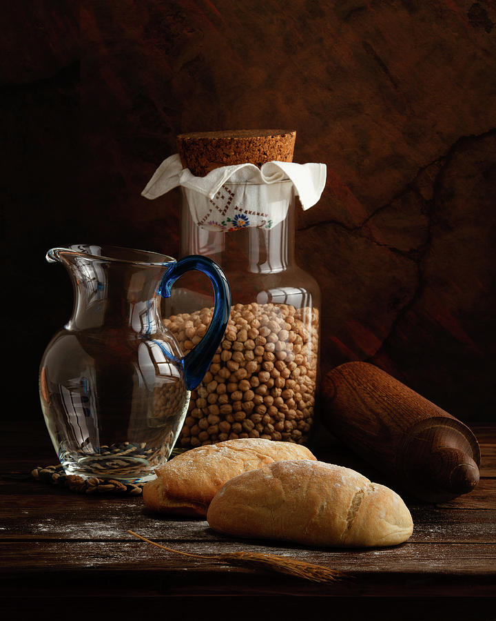 Jar Photograph - The Simple Life - Italian Breads by Luiz Laercio