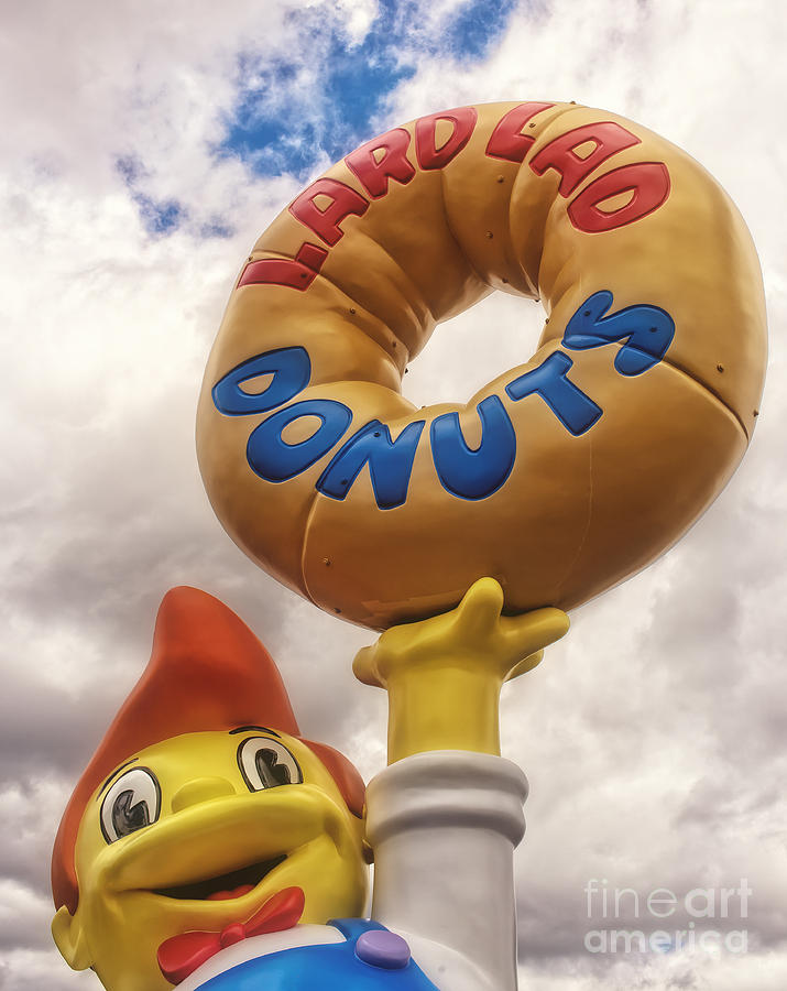Donut Photograph - The Simpsons Lard Lad Donuts Boy by Edward Fielding