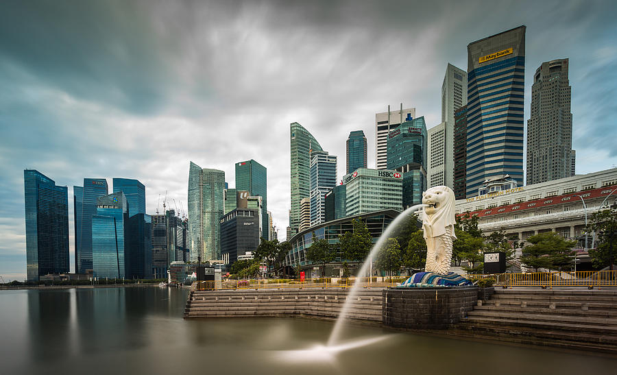 The Singapore Skyline Photograph by Rustam Azmi The Singapore Skyline Photograph by Rustam Azmi