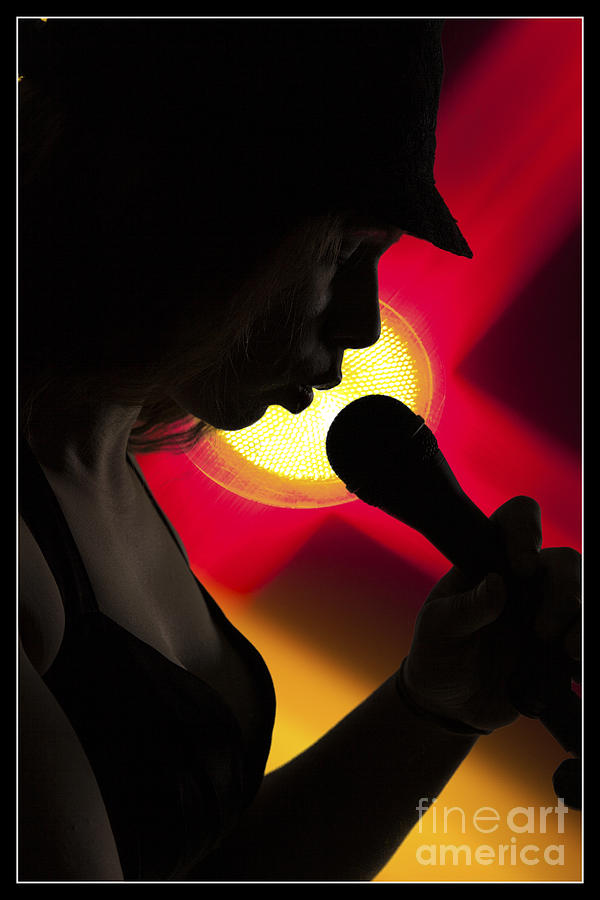 Music Photograph - The Singer 1002.02 by M K Miller