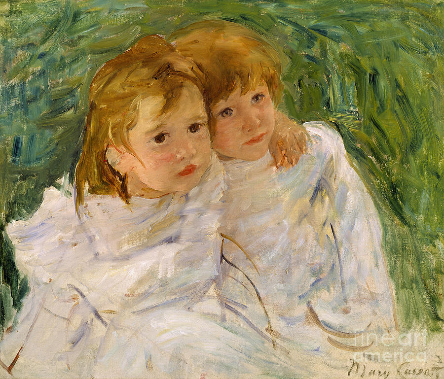 Portrait Painting - The Sisters by Mary Cassatt