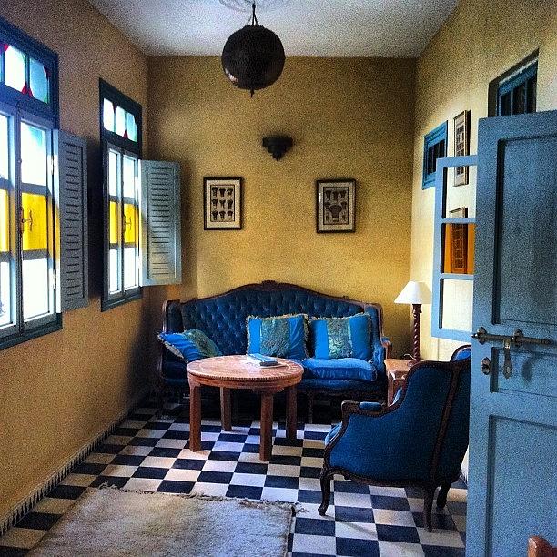 Morocco Photograph - The Sitting Room In Our Riad #essaouira by Sarah Dawson