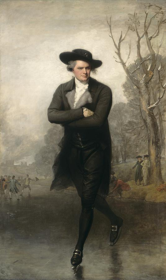 The Skater Portrait of William Grant Painting by Gilbert Stuart