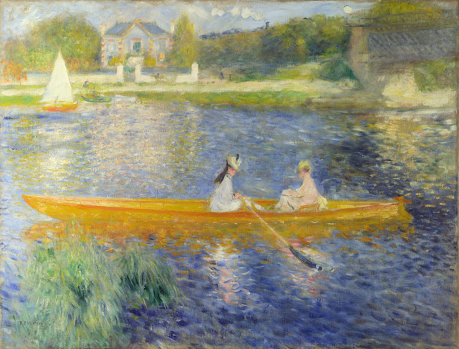 The Skiff. La Yole  Painting by Pierre-Auguste Renoir