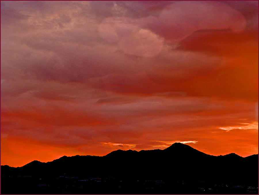 The sky is on Fire Photograph by Barbara Zahno