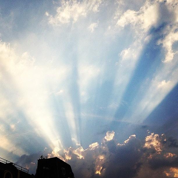 London Photograph - The Sky Yesterday Evening, Which Might by Chris Prakoso