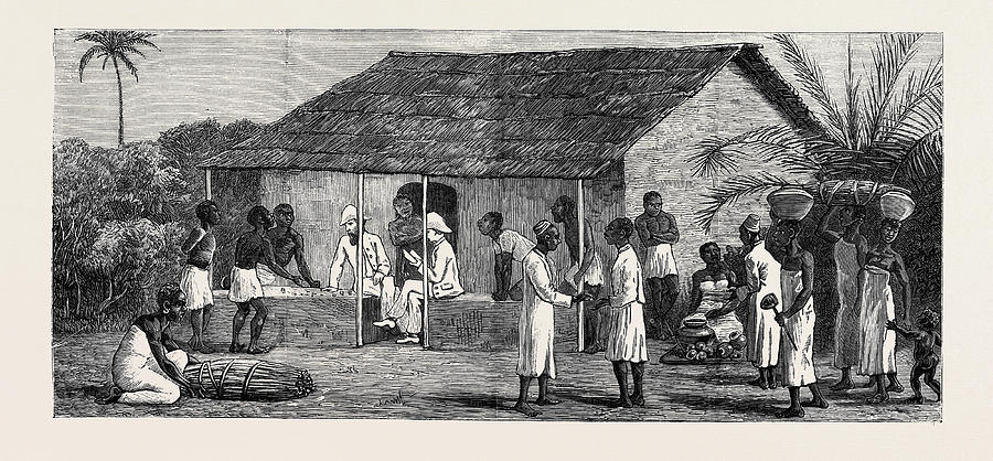 The Slave Trade On The East Coast Of Africa Released Slaves Drawing by ...