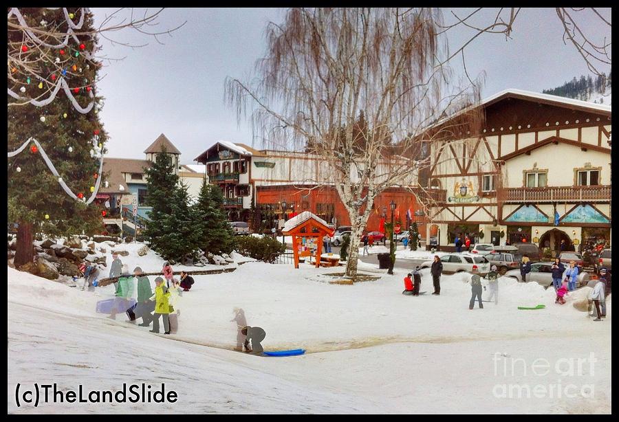 The Sledding Hill Photograph by Ronnie Glover - Fine Art America