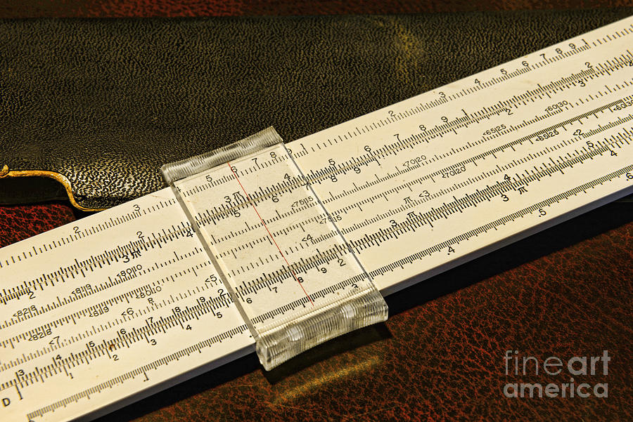 Vintage Photograph - The Slide Rule by Paul Ward