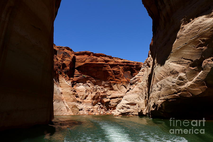 The Slot Canyon Of Lake Powell Photograph by Christiane Schulze Art And Photography