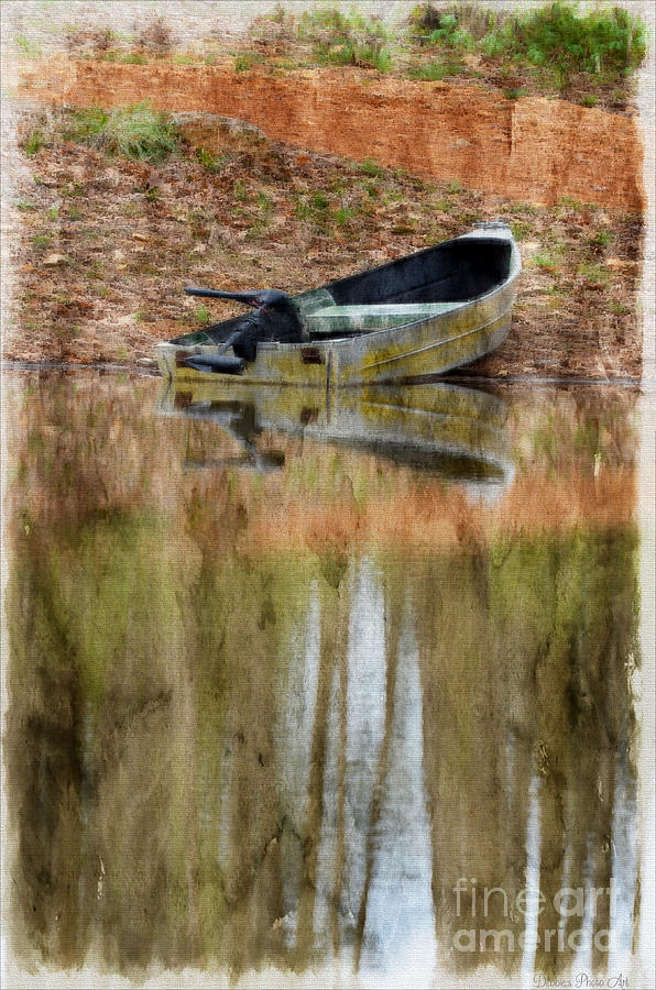 The Small Boat Photoart II Photograph by Debbie Portwood