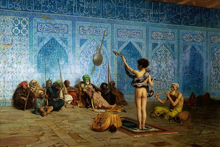 Snake Charmer Painting - The Snake Charmer by Jean-Leon Gerome