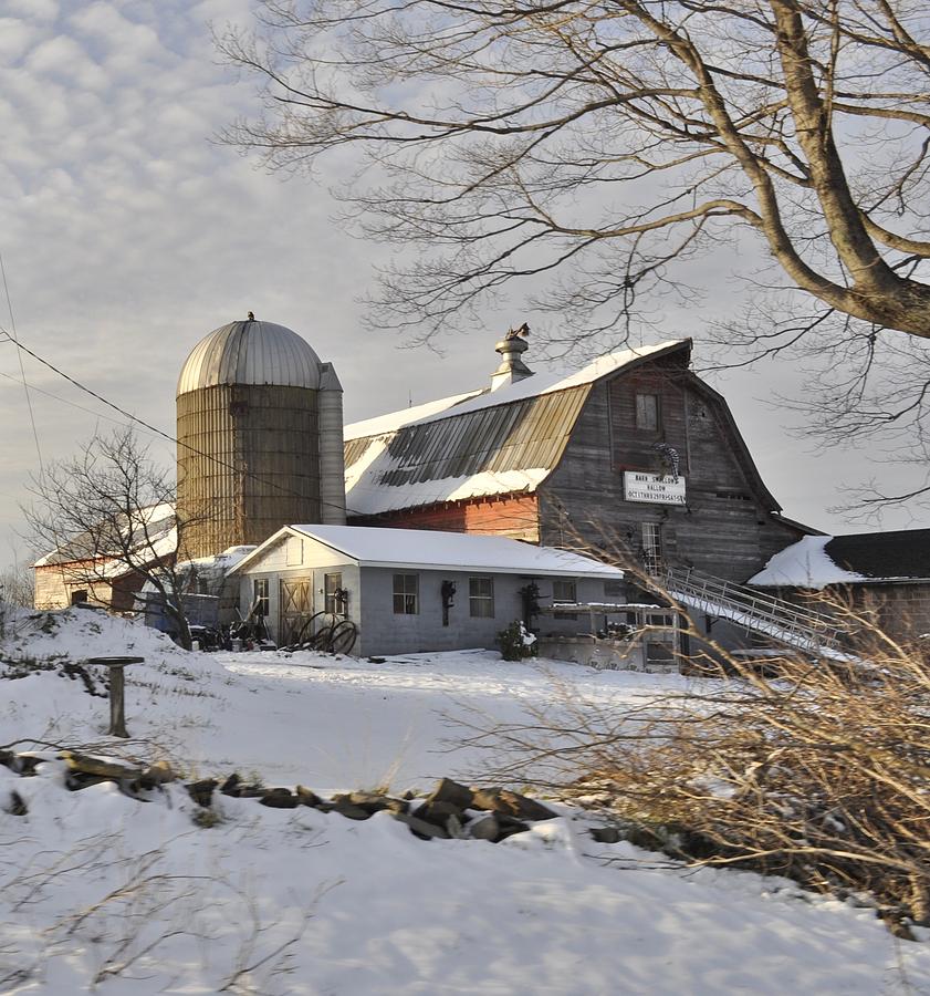 The Snow Barn Photograph by Mary Frances - Fine Art America