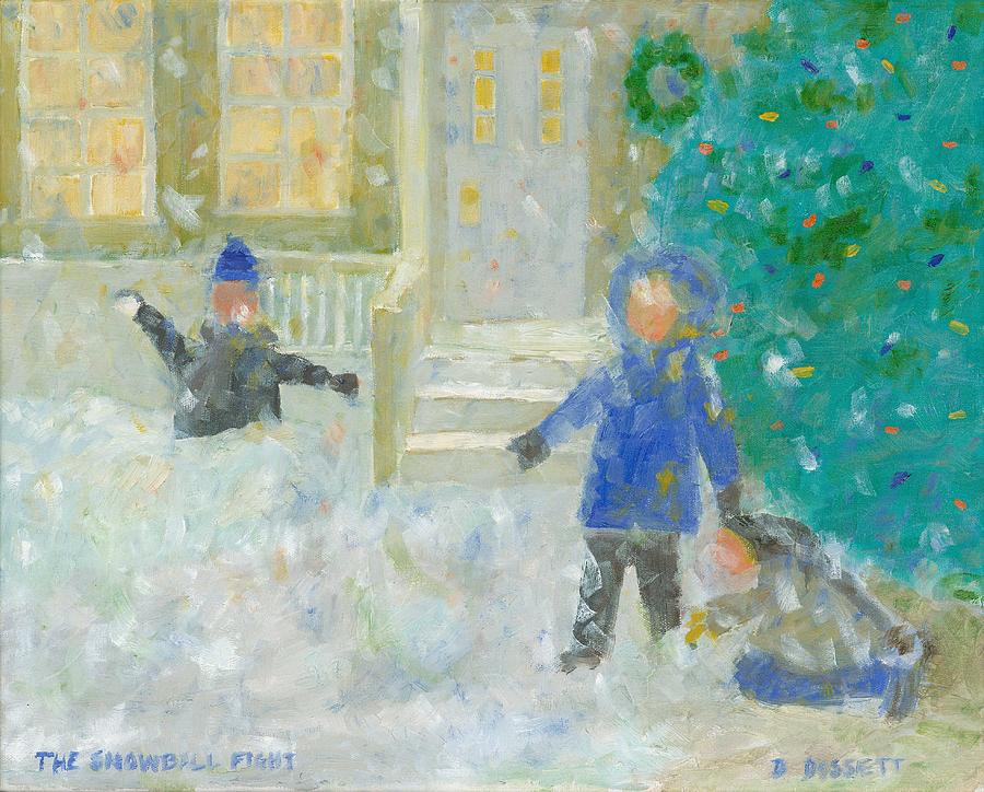The Snowball Fight Painting by David Dossett