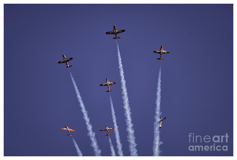 Airplane Photograph - The Snowbirds 5 by Wayne Wilton