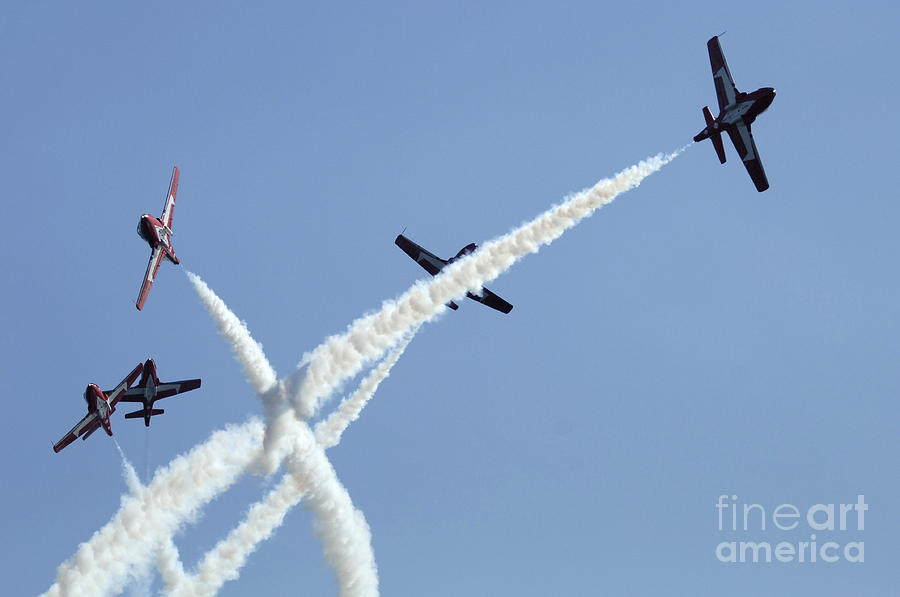 The Snowbirds At High Speed Photograph by Bob Christopher