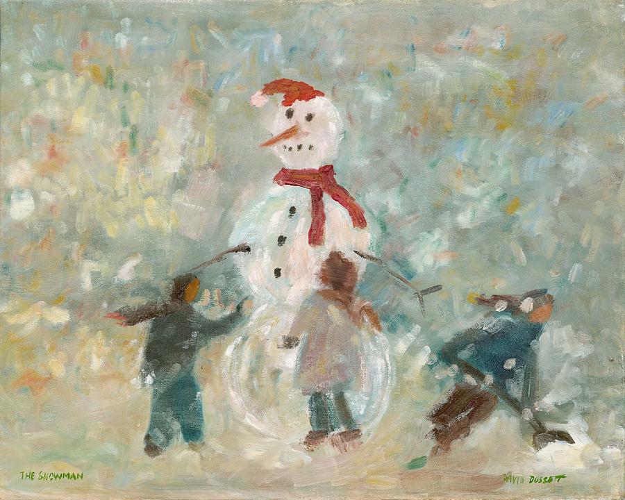 The Snowman Painting by David Dossett