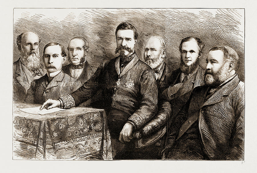 Vintage Drawing - The Social Science Congress At Huddersfield A Portrait by Litz Collection