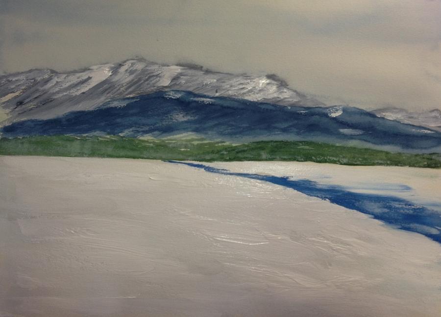 The Soft Mountain No.3 - Banff Range Painting by Desmond Raymond