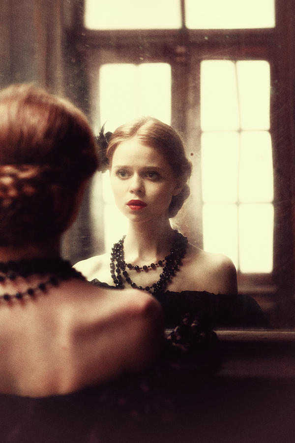Portrait Photograph - The Soft Touch Of Decadency by Magdalena Russocka