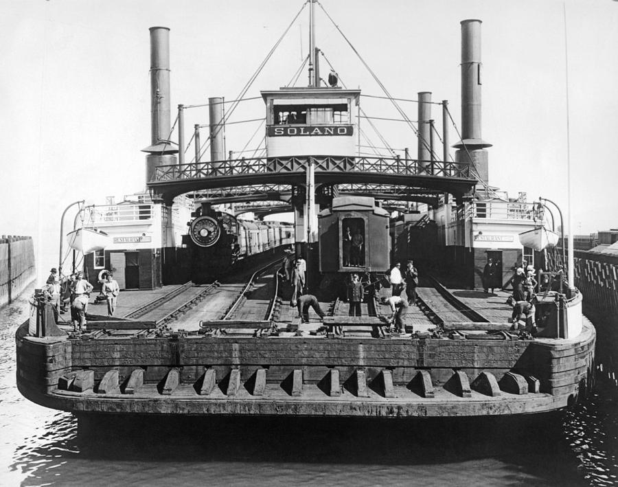 San Francisco Photograph - The Solano Ferry by Underwood Archives