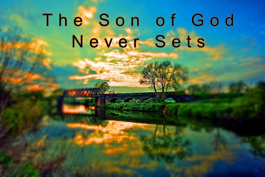 The Son of God Never Sets Painting by Bruce Nutting